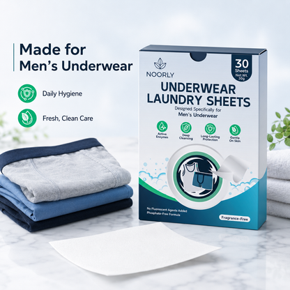 Noorly Men’s IntimateCare Underwear Laundry Sheets