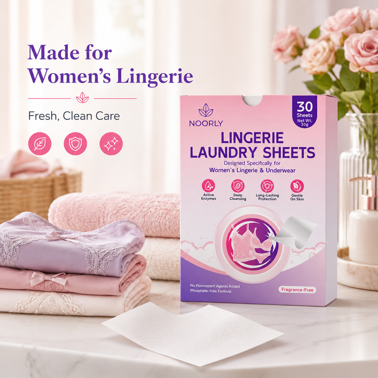 Noorly LaceCare Lingerie Laundry Sheets