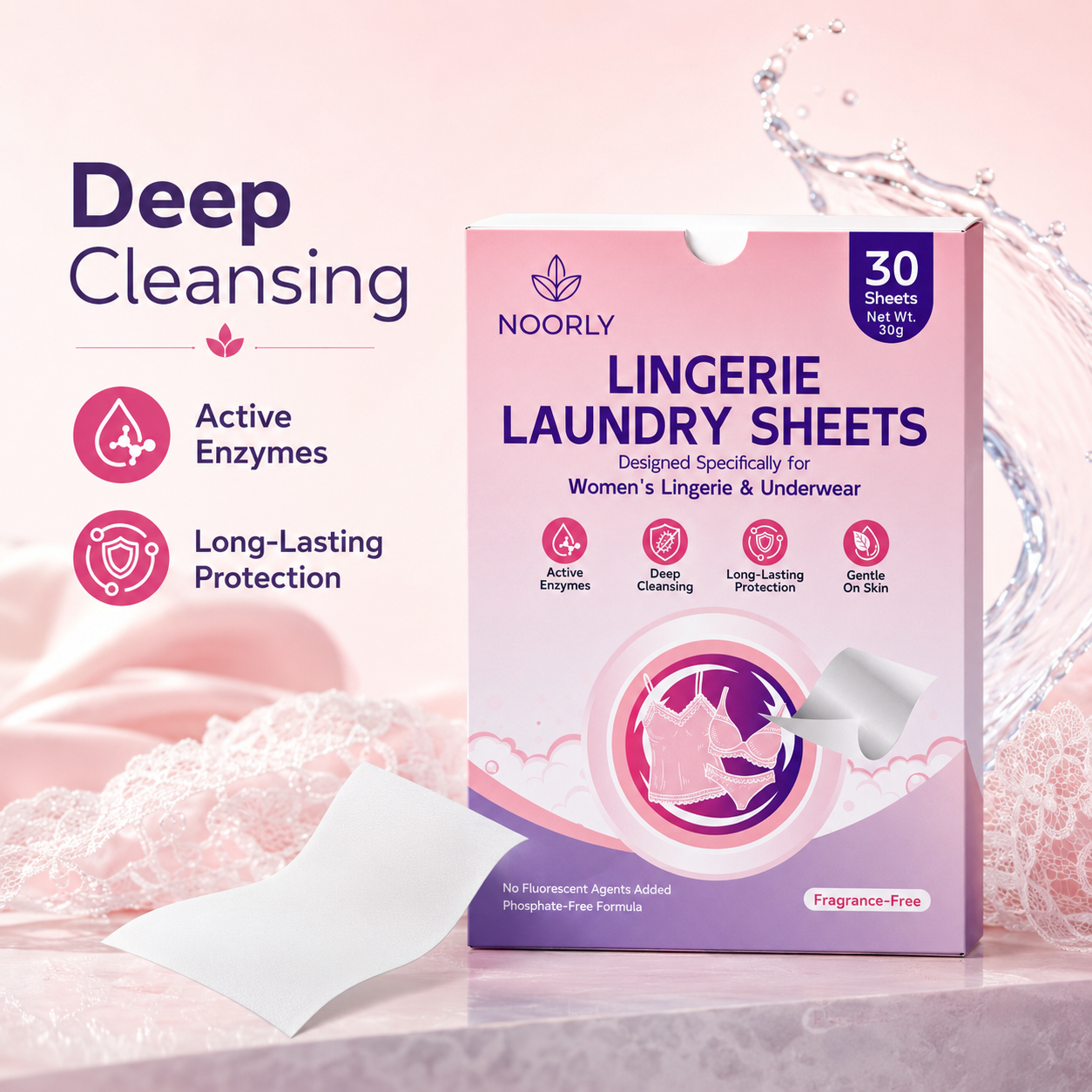 Noorly LaceCare Lingerie Laundry Sheets