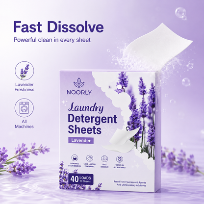 Noorly™ Lavender Laundry Detergent Sheets (Regular Pack)