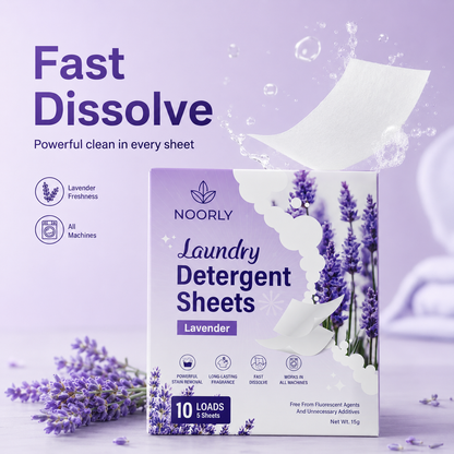 Noorly Lavender Laundry Detergent Sheets (Trial Pack)