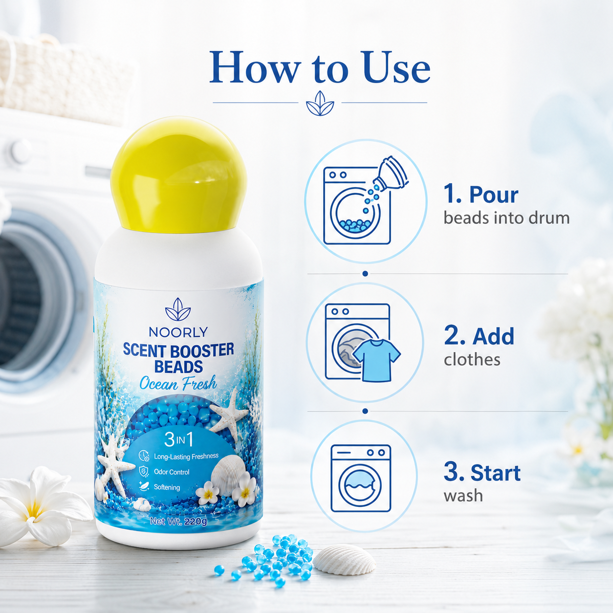 Noorly OceanFresh Laundry Scent Booster Beads