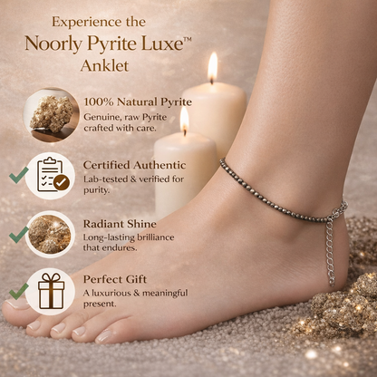Noorly Pyrite Luxe ™️ Anklet