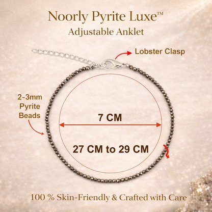 Noorly Pyrite Luxe ™️ Anklet