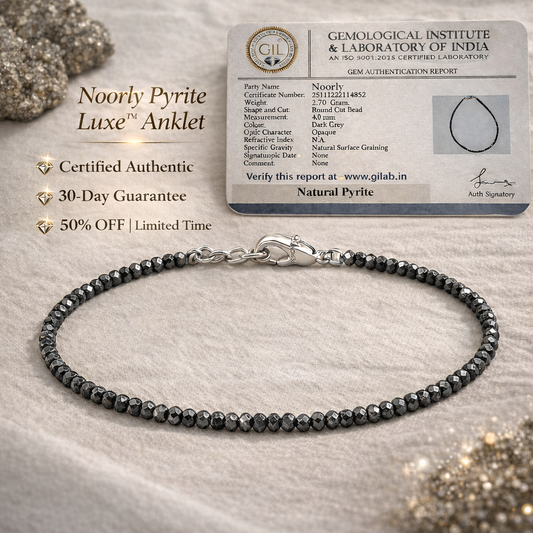 Noorly Pyrite Luxe ™️ Anklet