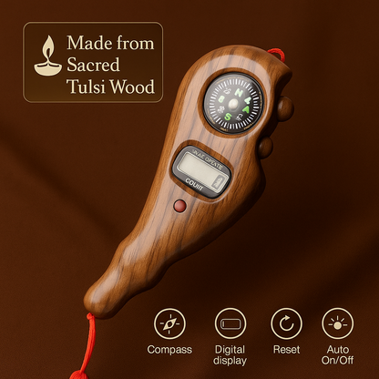 Noorly Ayodhya Ram Mandir Blessed Pure Tulsi Mala Manaka Noorly Meditation Jap Counter™