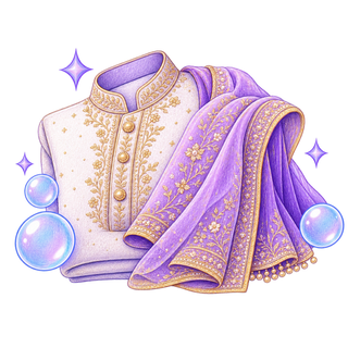 The wedding clothes