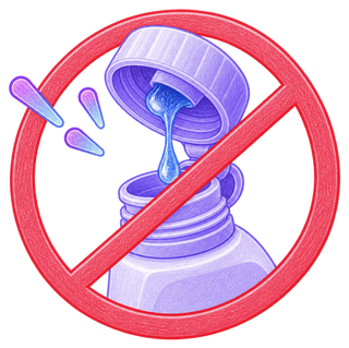 No sticky cap